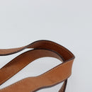 CELINE Macadam Canvas Hand Bag PVC Leather Brown Gold Auth ep11458-8