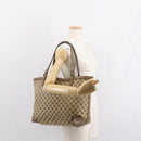 GUCCI GG Canvas Tote Bag Beige Gold 247209 Auth ep11467-22