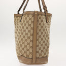 GUCCI GG Canvas Tote Bag Beige Gold 247209 Auth ep11467-4