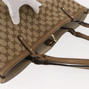 GUCCI GG Canvas Tote Bag Beige Gold 247209 Auth ep11467-6