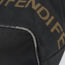 FENDI Hand Bag Nylon Black Gold Auth ep11468-9