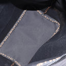 FENDI Hand Bag Nylon Black Gold Auth ep11468-11