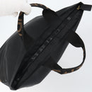 FENDI Hand Bag Nylon Black Gold Auth ep11468-6