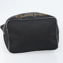 FENDI Hand Bag Nylon Black Gold Auth ep11468-5