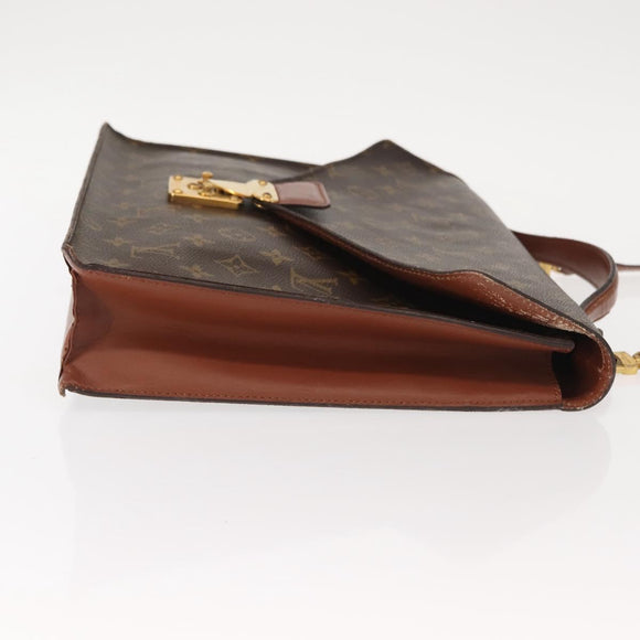 LOUIS VUITTON Monogram Porte Documents Bandouliere Bag M53338 LV Auth ep11473