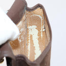 GUCCI Shoulder Bag Suede Brown Gold Auth ep11476-19