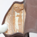 GUCCI Shoulder Bag Suede Brown Gold Auth ep11476-20