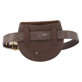 GUCCI Shoulder Bag Suede Brown Gold Auth ep11476 - 0