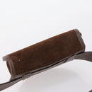 GUCCI Shoulder Bag Suede Brown Gold Auth ep11476-6