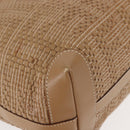 FENDI Tote Bag Leather Beige Gold Auth ep11477-9