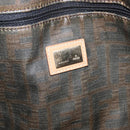 FENDI Tote Bag Leather Beige Gold Auth ep11477-17