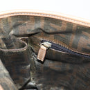 FENDI Tote Bag Leather Beige Gold Auth ep11477-20