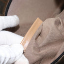 FENDI Tote Bag Leather Beige Gold Auth ep11477-12