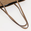 FENDI Tote Bag Leather Beige Gold Auth ep11477-7