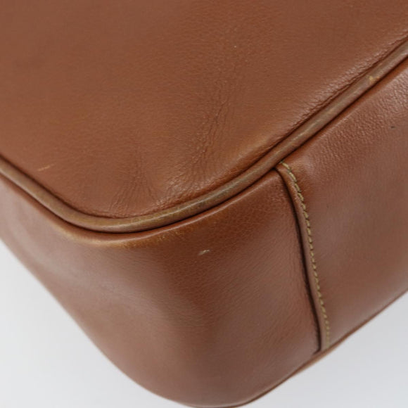 GUCCI Bamboo Hand Bag Leather 2way Brown Gold 001 3444 1638 Auth ep11478