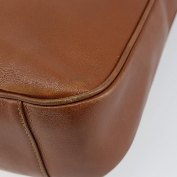 GUCCI Bamboo Hand Bag Leather 2way Brown Gold 001 3444 1638 Auth ep11478