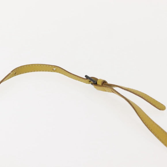 BOTTEGA VENETA INTRECCIATO Shoulder Bag Leather Yellow Auth ep11479