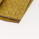 BOTTEGA VENETA INTRECCIATO Shoulder Bag Leather Yellow Auth ep11479-12