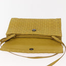 BOTTEGA VENETA INTRECCIATO Shoulder Bag Leather Yellow Auth ep11479-16