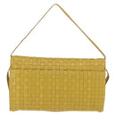 BOTTEGA VENETA INTRECCIATO Shoulder Bag Leather Yellow Auth ep11479-3