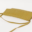 BOTTEGA VENETA INTRECCIATO Shoulder Bag Leather Yellow Auth ep11479-6