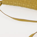 BOTTEGA VENETA INTRECCIATO Shoulder Bag Leather Yellow Auth ep11479-7