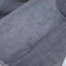 FENDI Trois Jules Hand Bag Leather 2way Gray Gold Auth ep11480-18