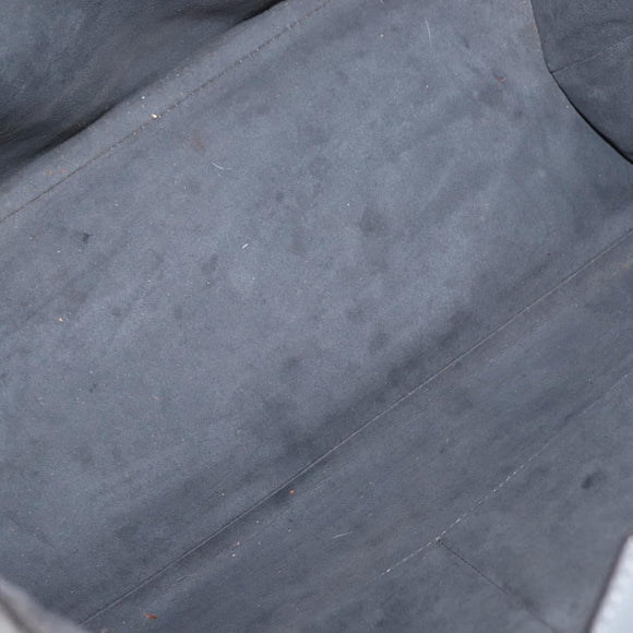 FENDI Trois Jules Hand Bag Leather 2way Gray Gold Auth ep11480