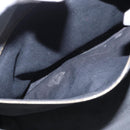 FENDI Trois Jules Hand Bag Leather 2way Gray Gold Auth ep11480-22