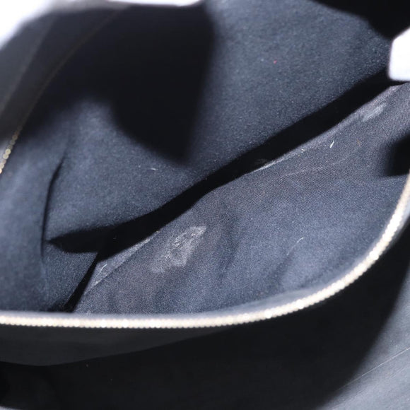 FENDI Trois Jules Hand Bag Leather 2way Gray Gold Auth ep11480