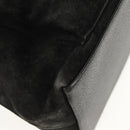 GUCCI Bamboo Hand Bag Suede 2way Black 002 2058 0508 0 Auth ep11483-10