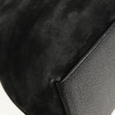 GUCCI Bamboo Hand Bag Suede 2way Black 002 2058 0508 0 Auth ep11483-17