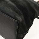 GUCCI Bamboo Hand Bag Suede 2way Black 002 2058 0508 0 Auth ep11483-18