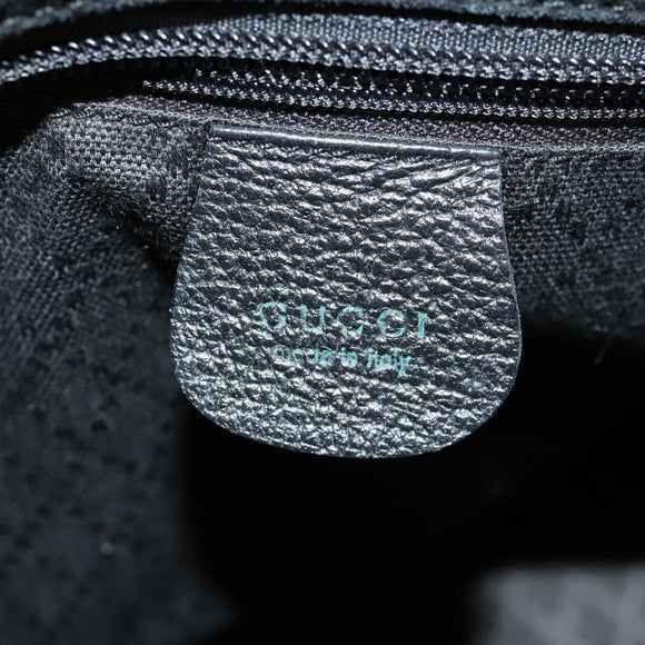 GUCCI Bamboo Hand Bag Suede 2way Black 002 2058 0508 0 Auth ep11483
