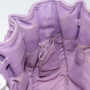 Christian Dior Canage Hand Bag Nylon Leather Purple Silver Auth ep11484-21