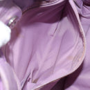 Christian Dior Canage Hand Bag Nylon Leather Purple Silver Auth ep11484-22