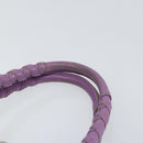 Christian Dior Canage Hand Bag Nylon Leather Purple Silver Auth ep11484-8