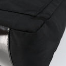 GUCCI Bamboo Hand Bag Nylon Leather Black Silver 000 2404 0509 Auth ep11486-10