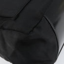 GUCCI Bamboo Hand Bag Nylon Leather Black Silver 000 2404 0509 Auth ep11486-11