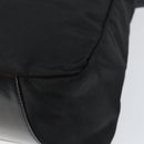 GUCCI Bamboo Hand Bag Nylon Leather Black Silver 000 2404 0509 Auth ep11486-12