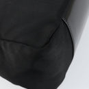 GUCCI Bamboo Hand Bag Nylon Leather Black Silver 000 2404 0509 Auth ep11486-13