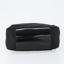 GUCCI Bamboo Hand Bag Nylon Leather Black Silver 000 2404 0509 Auth ep11486-9