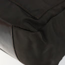 GUCCI Bamboo Hand Bag Nylon 2way Brown Silver 000 2404 0509 Auth ep11487-9