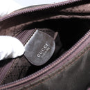 GUCCI Bamboo Hand Bag Nylon 2way Brown Silver 000 2404 0509 Auth ep11487-19