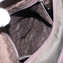 GUCCI Bamboo Hand Bag Nylon 2way Brown Silver 000 2404 0509 Auth ep11487-23