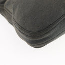 FENDI Mamma Baguette Shoulder Bag cotton Gray Auth ep11488-10