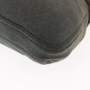 FENDI Mamma Baguette Shoulder Bag cotton Gray Auth ep11488-11