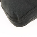 FENDI Mamma Baguette Shoulder Bag cotton Gray Auth ep11488-12