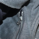 FENDI Mamma Baguette Shoulder Bag cotton Gray Auth ep11488-20