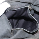 FENDI Mamma Baguette Shoulder Bag cotton Gray Auth ep11488-21